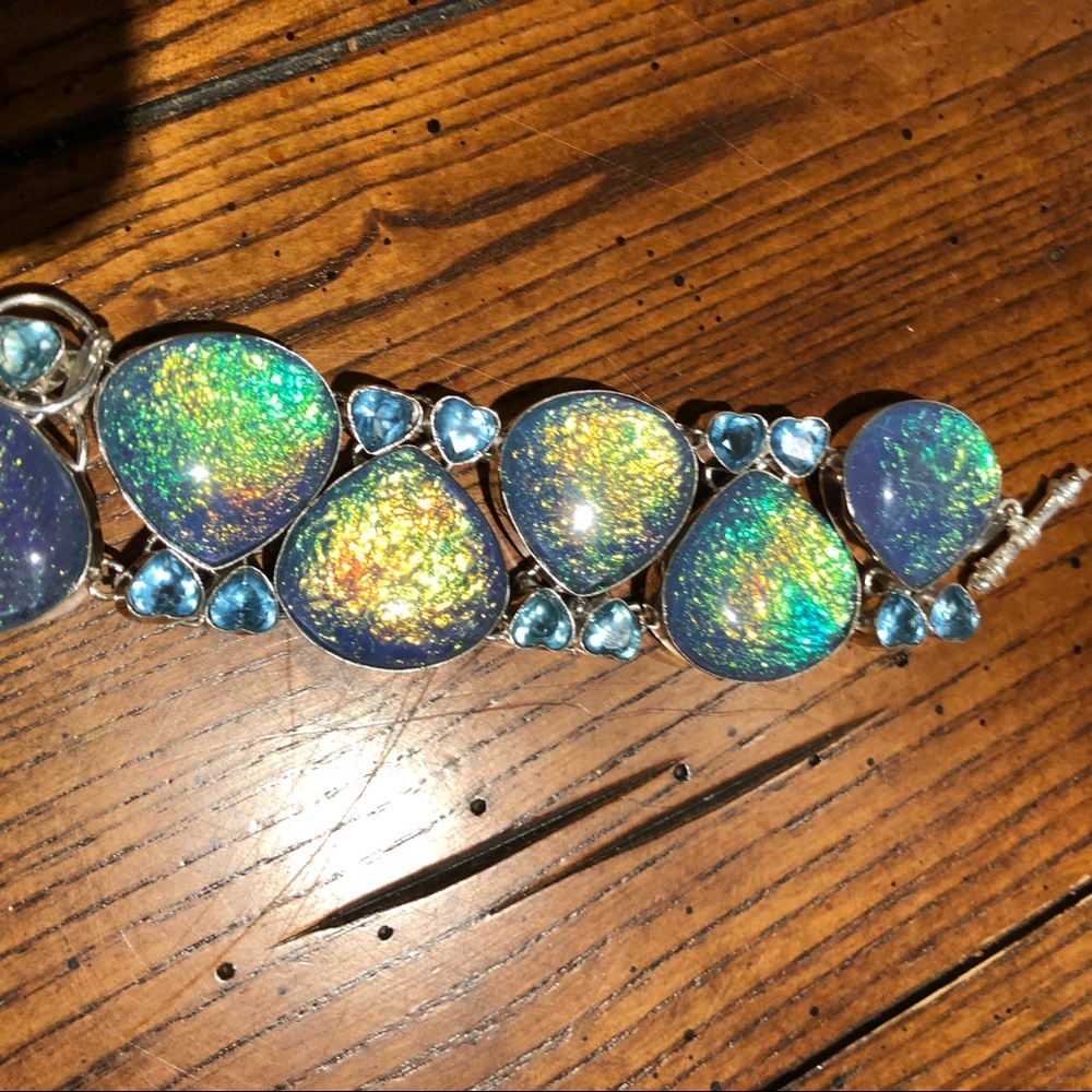Opal triplet bracelet.